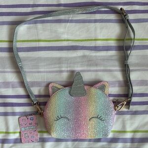 NWT! Pastel Unicorn Glitter Bag for Kids